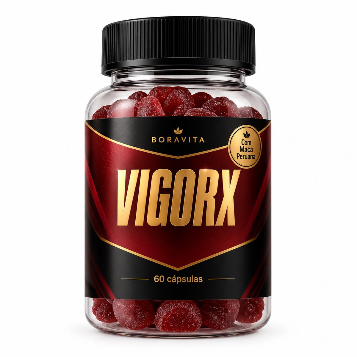 Pote de VigorX Gummies com 60 unidades